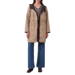 Deals ⌛ Gerard Darel Suzy Hooded Jacket Brown 🧨 -Gerard Darel Elegant Shop unnamed file 623