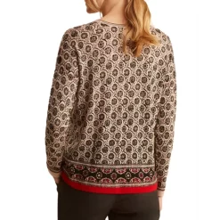 Cheap ✨ Gerard Darel Levana Printed Wool Sweater Ecru 😉 -Gerard Darel Elegant Shop unnamed file 628