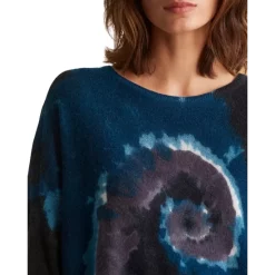 Cheapest 😀 Gerard Darel Cashmere Lorine Tie Dye Top Blue ❤️ -Gerard Darel Elegant Shop unnamed file 632
