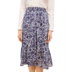 Buy 🤩 Gerard Darel Lisea Floral Print 👗 Skirt Blue 🎁