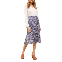 Buy 🤩 Gerard Darel Lisea Floral Print 👗 Skirt Blue 🎁 -Gerard Darel Elegant Shop unnamed file 642