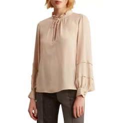 Promo 🎉 Gerard Darel Celestine Blouson-Sleeve Top Natural 🎉