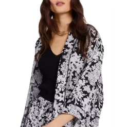 New 🧨 Gerard Darel Nelvin Floral Print Jacket Black 🔥