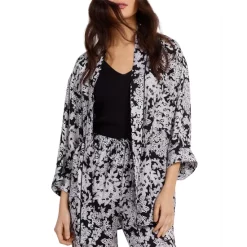 New 🧨 Gerard Darel Nelvin Floral Print Jacket Black 🔥 -Gerard Darel Elegant Shop unnamed file 699