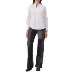 Cheapest 😀 Gerard Darel Cotton Chemise Ruffle 👕 Shirt White ❤️ -Gerard Darel Elegant Shop unnamed file 706