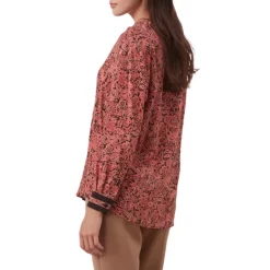 Best Sale 🛒 Gerard Darel Cameron Paisley Print 👚 Shirt Pink ✔️ -Gerard Darel Elegant Shop unnamed file 712