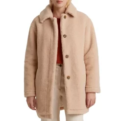 Buy ⭐ Gerard Darel Sharon Faux Fur 🧥 Coat Ecru 😉