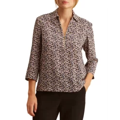 Outlet βοΈ Gerard Darel Cynthia Printed π Shirt Indigo π€©