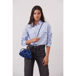 Cheap ✔️ Gerard Darel Canelle Flap Pocket 👕 Shirt Blue 🛒 -Gerard Darel Elegant Shop unnamed file 730