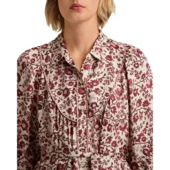 Hot Sale 🛒 Gerard Darel Jael 👚 Shirt 👗 Dress Ecru 👍 -Gerard Darel Elegant Shop unnamed file 734