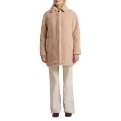 Buy ⭐ Gerard Darel Sharon Faux Fur 🧥 Coat Ecru 😉 -Gerard Darel Elegant Shop unnamed file 74