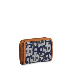 Brand new 🧨 Gerard Darel Mini Monogram Zip Wallet Navy 🧨