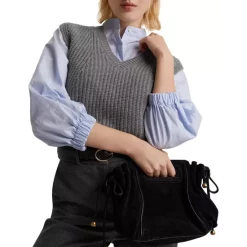 Cheap ✔️ Gerard Darel Wool Blend Liberty Sweater Vest Gray 👍 -Gerard Darel Elegant Shop unnamed file 758