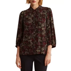 Top 10 𧨠Gerard Darel Carlton Printed Top Black π€©