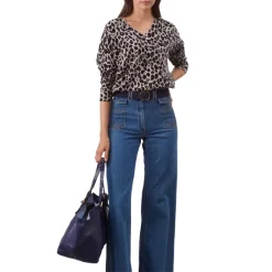 Best Sale ⌛ Gerard Darel Lucille V Neck Top Beige ⭐ -Gerard Darel Elegant Shop unnamed file 770