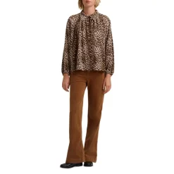 Promo 🌟 Gerard Darel Cesaria Silk Leopard Print Blouse Brown 👍 -Gerard Darel Elegant Shop unnamed file 788