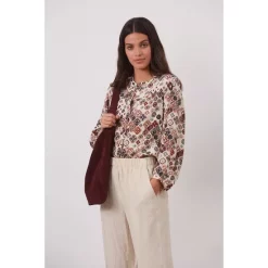 Best Sale ✨ Gerard Darel Cancan Printed 👚 Shirt Natural 💯 -Gerard Darel Elegant Shop unnamed file 793