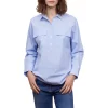 Hot Sale ✨ Gerard Darel Cara Poplin 👚 Shirt Blue 🤩 -Gerard Darel Elegant Shop unnamed file 798