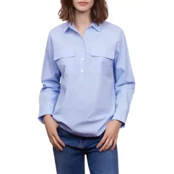 Hot Sale โจ Gerard Darel Cara Poplin ๐ Shirt Blue ๐คฉ