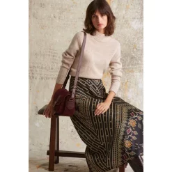 Hot Sale ✔️ Gerard Darel Wool-Blend Laia Mock Neck Sweater Natural 🛒 -Gerard Darel Elegant Shop unnamed file 82