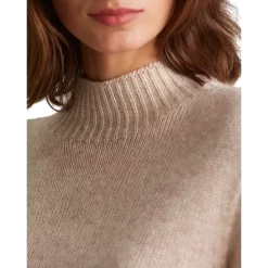 Hot Sale ✔️ Gerard Darel Wool-Blend Laia Mock Neck Sweater Natural 🛒 -Gerard Darel Elegant Shop unnamed file 83