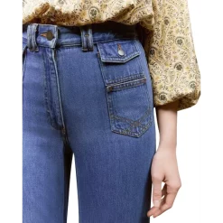 Best Pirce 👍 Gerard Darel Anna Wide Leg 👖 Jeans In Blue 😍 -Gerard Darel Elegant Shop unnamed file 845