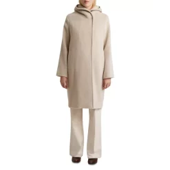 Flash Sale ✨ Gerard Darel Soizic Long Hooded 🧥 Coat Ecru 👏