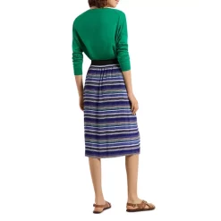 Coupon 💯 Gerard Darel Blanca Striped Accordion Pleat 👗 Skirt Blue ⭐ -Gerard Darel Elegant Shop unnamed file 863